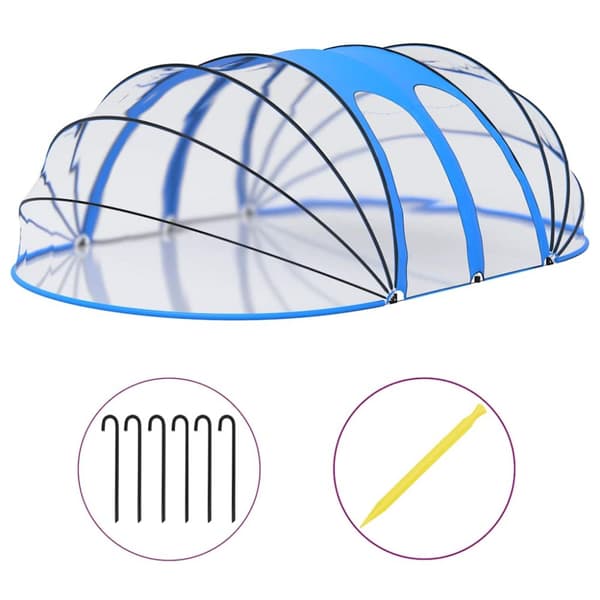 Poolkupol oval 620x410x205 cm