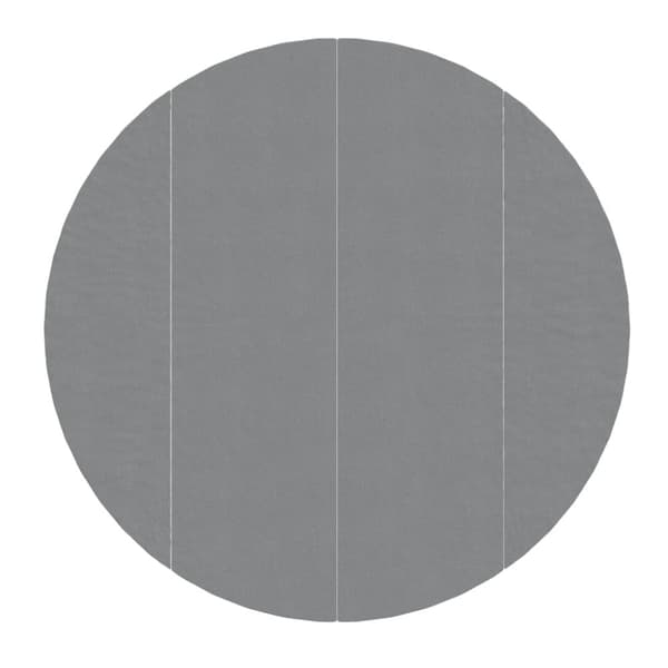 Bottenmatta ljusgrå Ø458 cm polyester geotextil