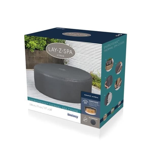 BESTWAY - EnergySense™ -lämpösuoja pyöreille kylpylöille 196 x 71 cm - vedenpitävä