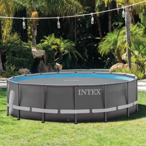 Bubbelskydd för rund pool Intex UTF00142 - Diameter 4,88 m - Tjocklek 270 mikron