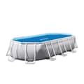 Miniatyrbild 3 av 3: Bubbelskydd för oval pool Intex UTF00148 - 4,00m x 2,00m - Blå - 120 mikron