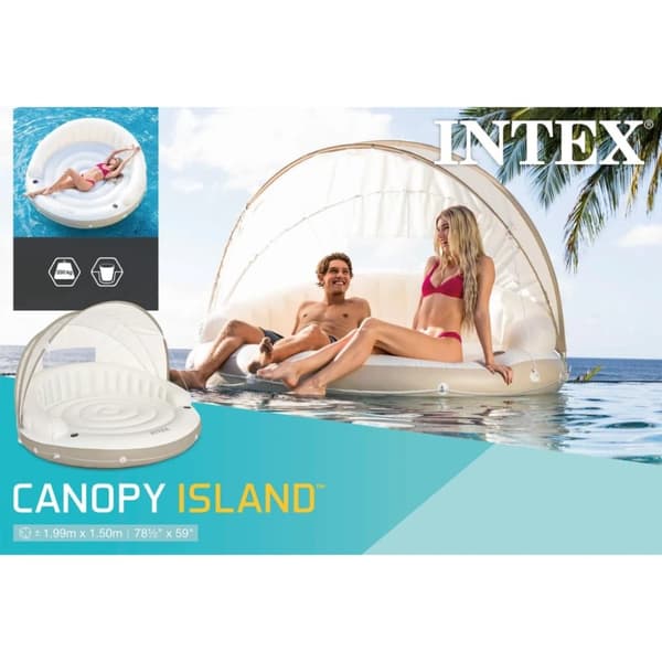 INTEX Kelluva aurinkotuoli katoksella 199x150 cm 58292 EU
