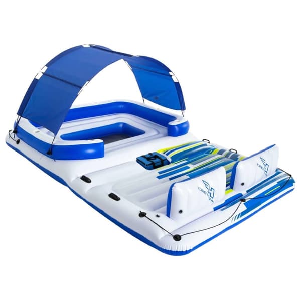 Bestway 43105 pool og strand flyder Blå, Hvid Mønster Vinyl Flydende ø