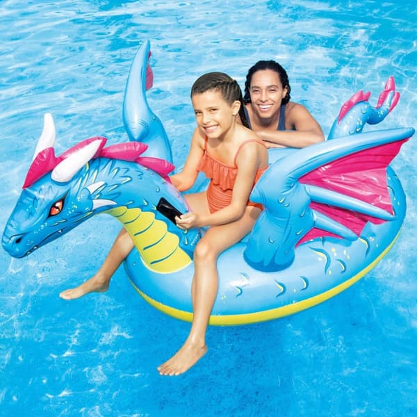INTEX ride on-bademadras Dragon 201x191 cm