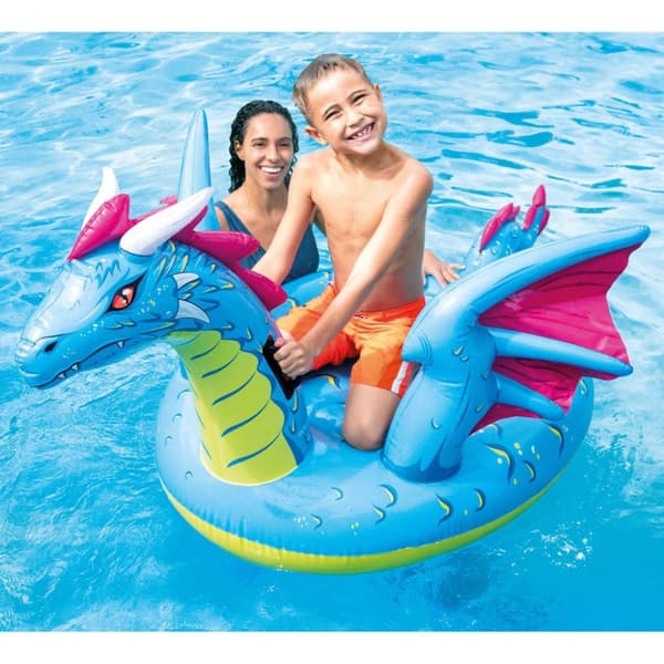 INTEX ride on-bademadras Dragon 201x191 cm