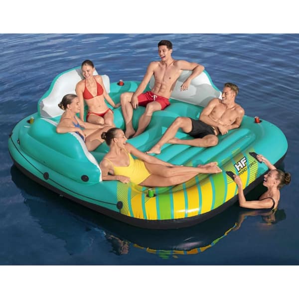 Bestway Flytande flotte för 5 personer Sunny Lounge 291x265x83 cm