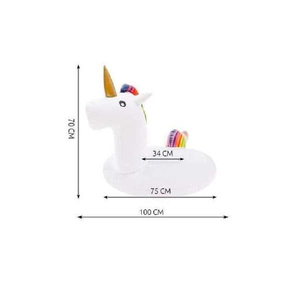 Oppustelig bademadras Unicorn