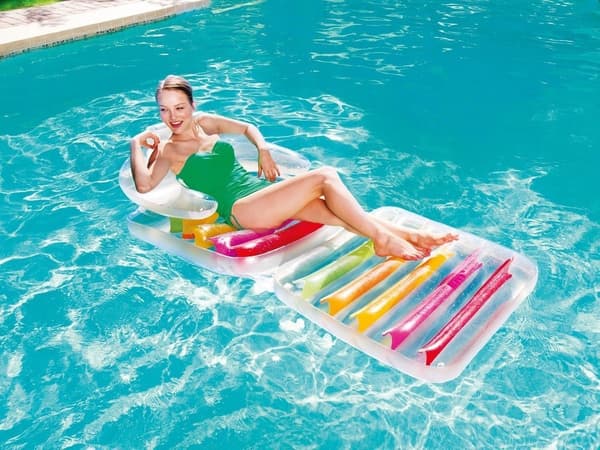 Bestway 43023 - luftmadras pool - oppustelig stol - 201x89 cm