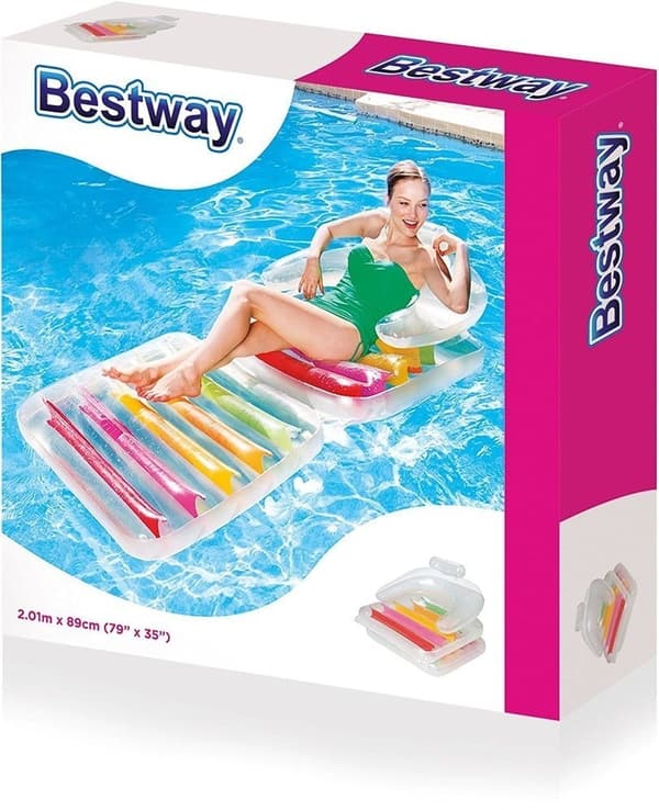 Bestway 43023 - luftmadras pool - oppustelig stol - 201x89 cm