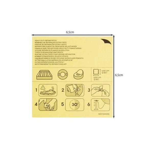 [20-PACK] Självhäftade Heavy Duty Reparationslapp / Plåster