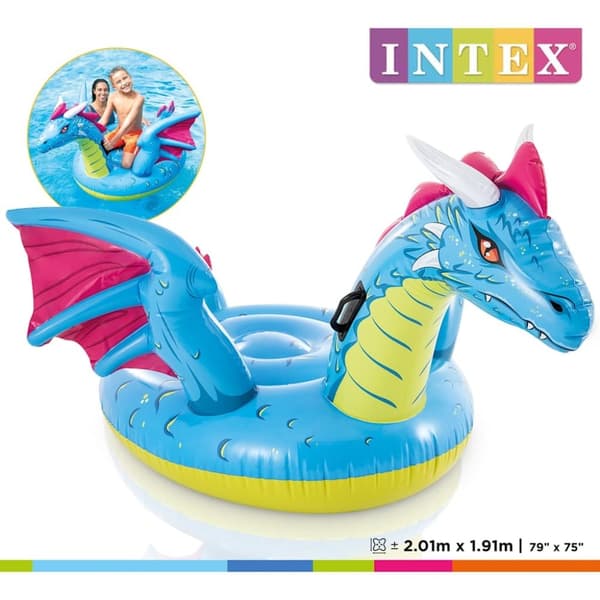 INTEX Dragon badedyr 201x191 cm dragedesign
