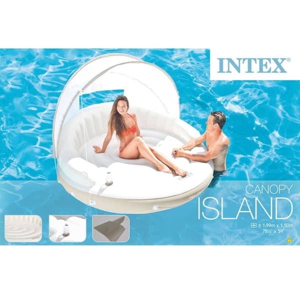 INTEX Kelluva aurinkotuoli katoksella 199x150 cm 58292 EU