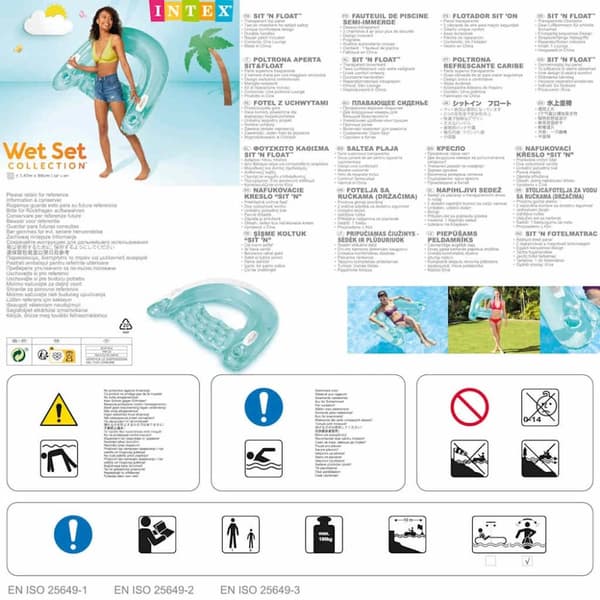 INTEX Sit'n Float Täytettävä tuoli 152x99 cm