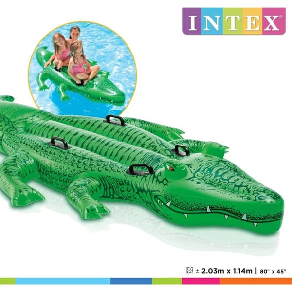 INTEX Giant Gator badedyr 203x114 cm