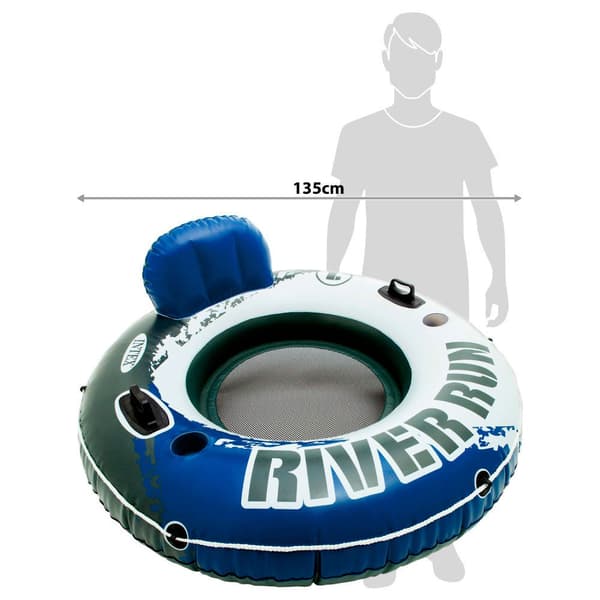 Intex River Run Wheel Vit,Blå,Svart 135 cm
