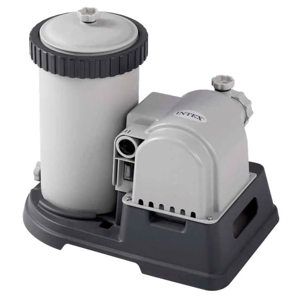 Intex Patronfilterpumpe Krystal Clear 9,463 L/t Grå