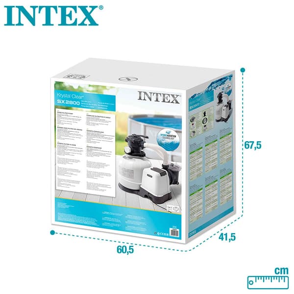 Intex Sandfilterpumpe Krystal Clear 10.500 L/t Hvid