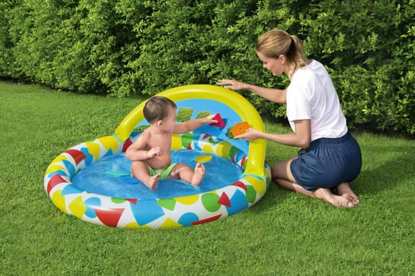 BESTWAY Splash & Learn Kiddie Pool, 1.20m x 1.17m x 46cm, 52378