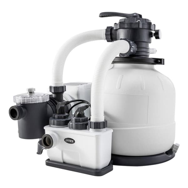 Intex Käsittelylaitoksen Hiekkasuodatin. Jossa On Suolaliuosta Kloorattu Krystal Clear Qx2100 32000 L 7g/h Hopeinen