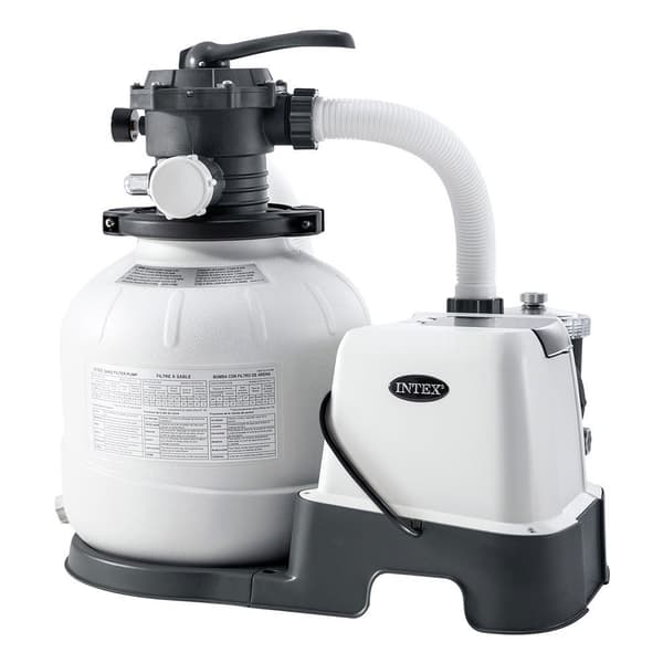 Intex Käsittelylaitoksen Hiekkasuodatin. Jossa On Suolaliuosta Kloorattu Krystal Clear Qx2100 32000 L 7g/h Hopeinen
