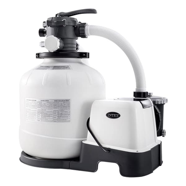 Intex Behandlingsanlægssandfilter Med Saltvandsklorering Krystal Clear Qx2600 56800 L 11g/h Søvfarvet