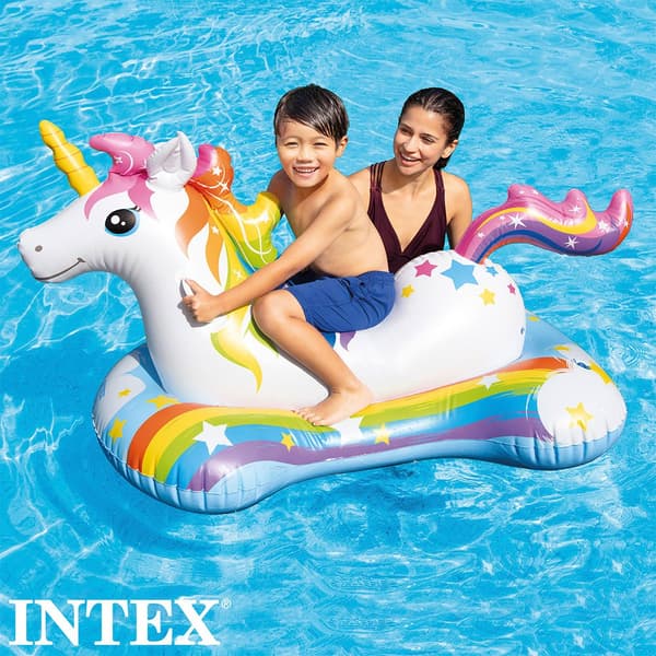 Intex Enhjørning 163x86 Cm Hvid 163 x 86 cm