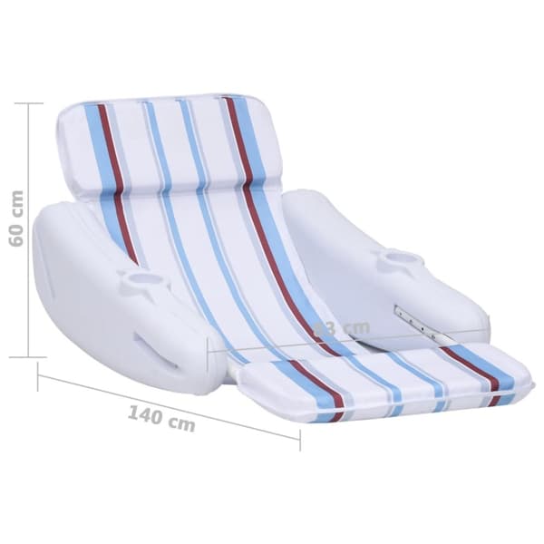 Poolstol 140x83x60 cm - Poolstol - Poolstolar - Home & Living