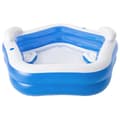 Miniatyrbild 2 av 2: Bestway Pool Family Fun Lounge Pool 213x206x69 cm