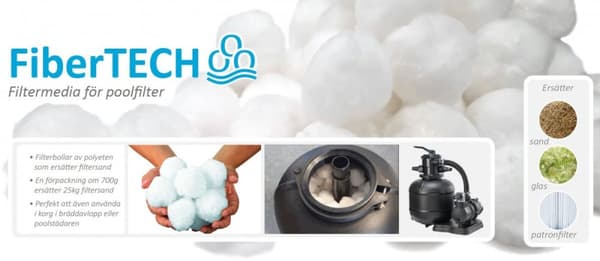 Rio FiberTECH filterbollar 700g motsv. 25kg sand