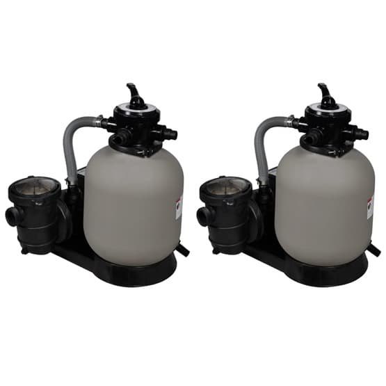 Sandfilterpumpar 2 St 600 W 17000 L/Tim