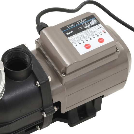 Poolpump Med Timer Svart 0,25 Hk 8000 L/Tim