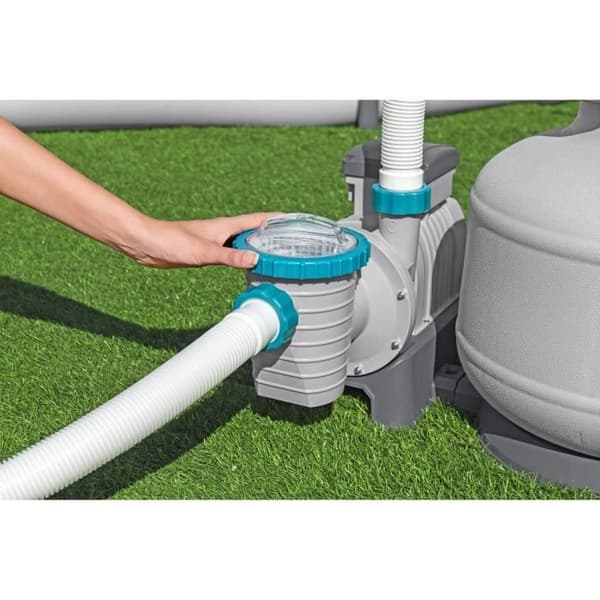 Sandfilter / filtreringspump för simbassänger upp till 66 m3 - Bestway - 11 355 L/h - Med förfilter