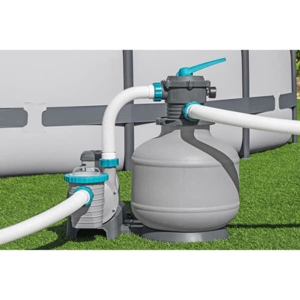 Sandfilter / filtreringspump för simbassänger upp till 66 m3 - Bestway - 11 355 L/h - Med förfilter