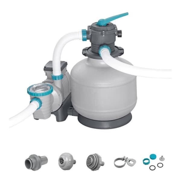 Sandfilter / filtreringspump för simbassänger upp till 66 m3 - Bestway - 11 355 L/h - Med förfilter