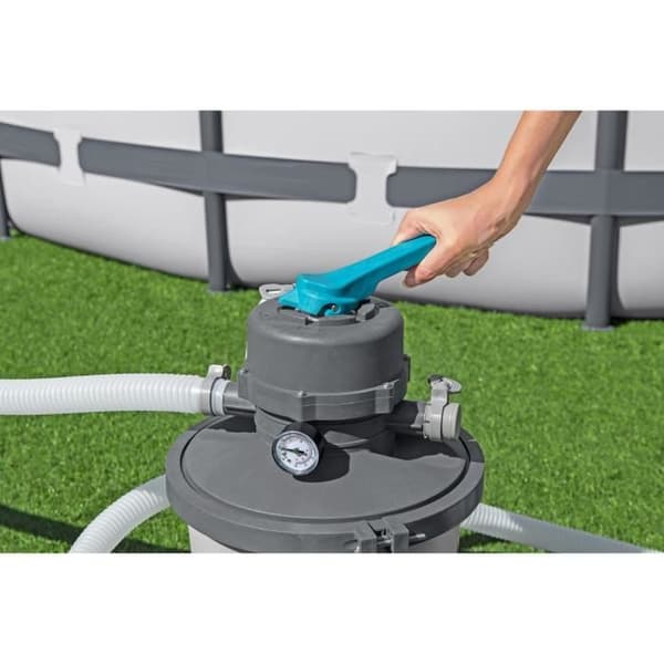 Sandfilter / filtreringspump för simbassänger upp till 18 m3 - Bestway - 3 596 L/h - Med förfilter