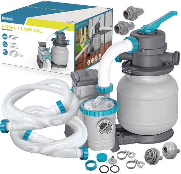 Filtreringssandpumpe Bestway® 6056 l/t sandfilter #58497