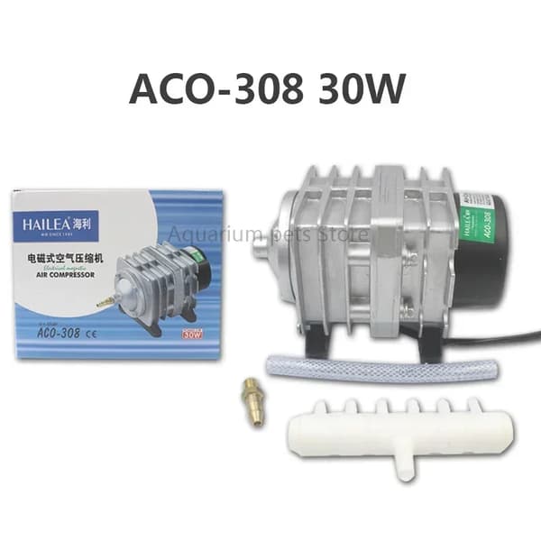 Hailea Ilmakompressori, Suunniteltu Kaloille,ACO-308 30W, EU-adapteri 220V-50HZ