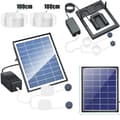 Miniatyrbild 3 av 7: OBOSOE Solcellsdriven syrepump för damm och akvarium – Tyst luftpump med solpanel för utomhusbruk