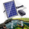 Miniatyrbild 1 av 7: OBOSOE Solcellsdriven syrepump för damm och akvarium – Tyst luftpump med solpanel för utomhusbruk
