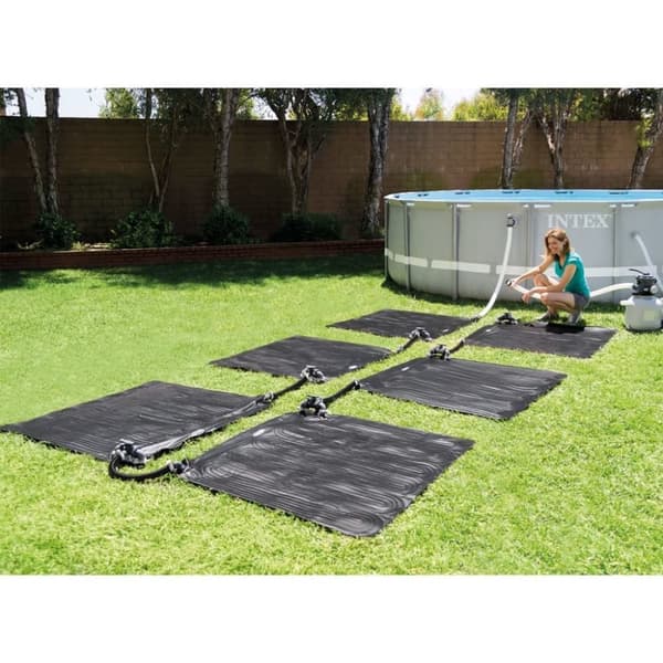 INTEX solvarmer til pool 1,2x1,2 m PVC sort 28685