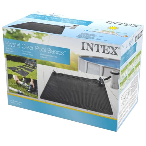 INTEX solvarmer til pool 1,2x1,2 m PVC sort 28685