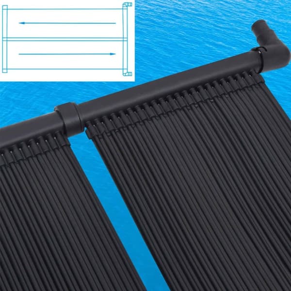 vidaXL Uima-altaan lämmitin aurinkoenergiapaneelit 2 kpl 80x310 cm