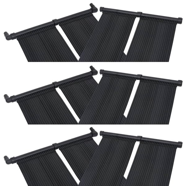 vidaXL soldrevne varmepaneler 6 stk. 80x310 cm