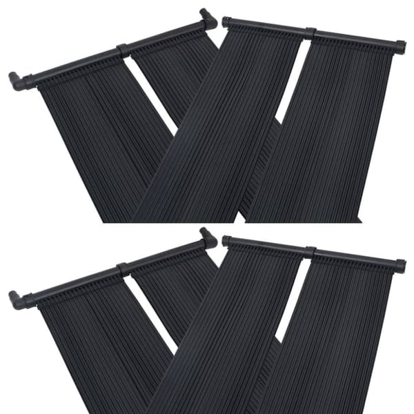 vidaXL soldrevne varmepaneler til pool 4 stk. 80x310 cm