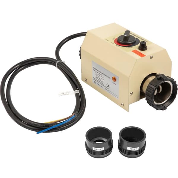 48mm gränssnitt mini säker elektrisk poolvärmare, intelligent temperaturkontroll