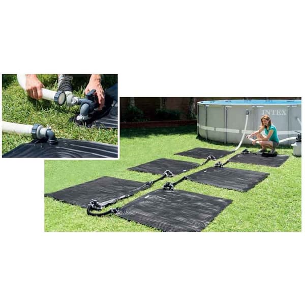 Intex - svømmebassin varmepanel - 120x120cm - 3-5°C - sort
