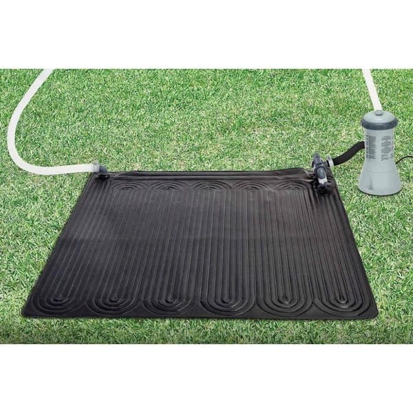 INTEX solvarmer til pool. 1,2x1,2 m PVC sort 28685