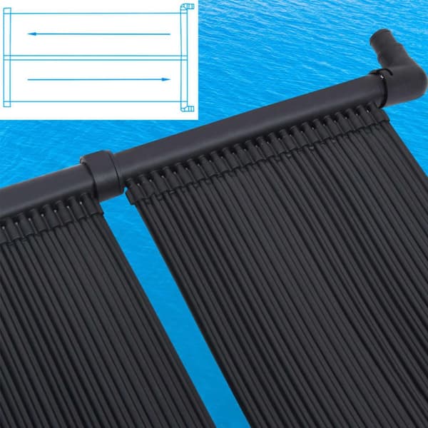 soldrevne varmepaneler til pool 4 stk. 80x310 cm