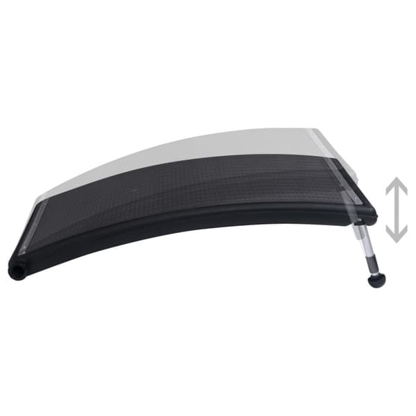 Rundad solpanel för pool 2 st 110x65 cm