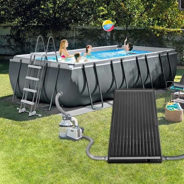 Solar poolvärme - LZQ - Poolvärmare - 15L uppsamlare - Ø 50mm - Svart